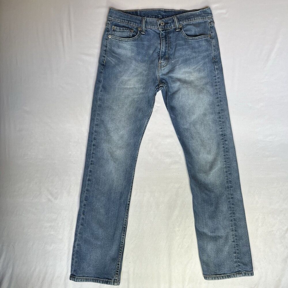 Levi s 513 Jeans Men's 31x30 Slim Straight Light Wash Faded Blue Denim